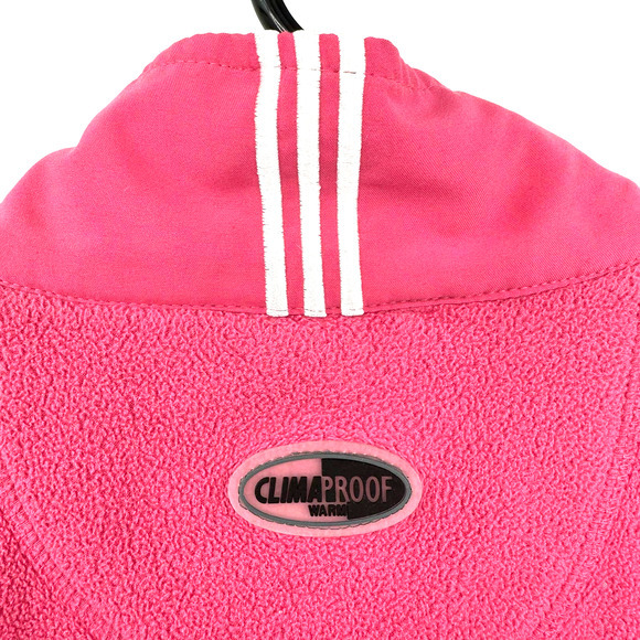 Adidas size medium climaproof warm pink full zip fleece‎ jacket - Picture 6 of 7